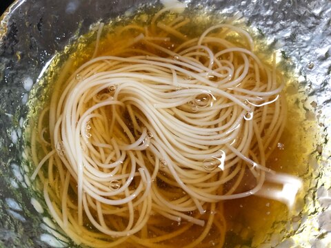 つゆから作るそうめん